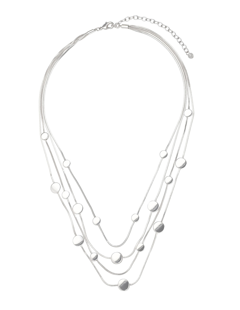 Collar de varios hilos Organic Silver 2