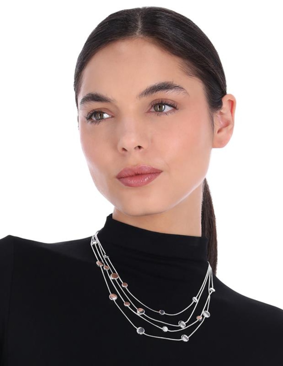 Collar de varios hilos Organic Silver 3
