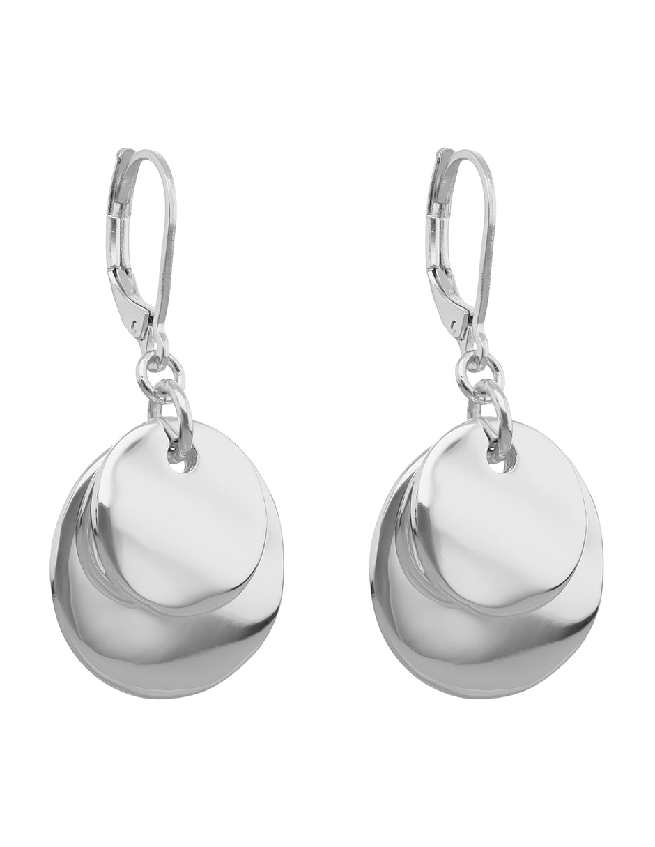 Aretes largos con acabado brillante 2