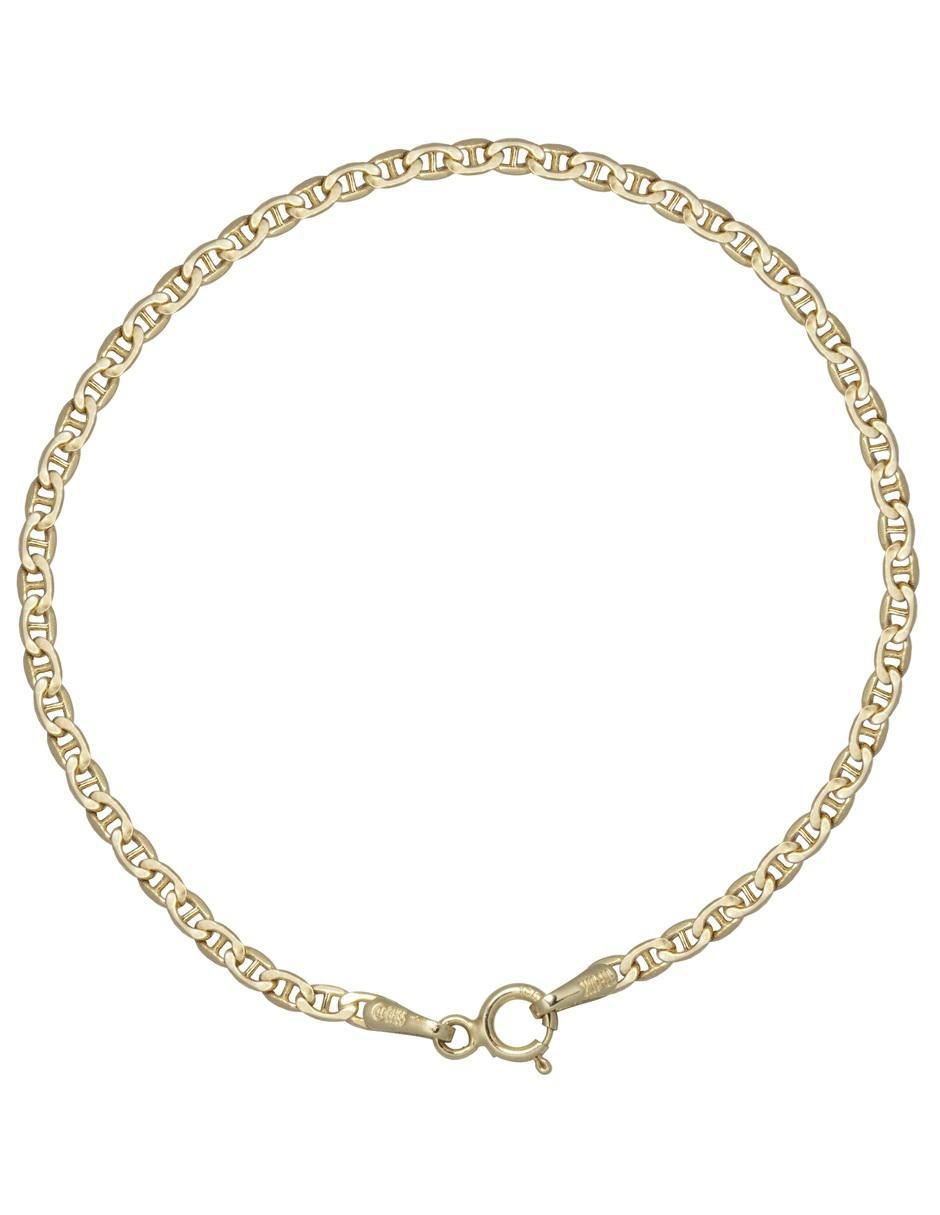 Pulsera de oro 10 k con acabado pulido Pulsera de oro 10 k con acabado pulido