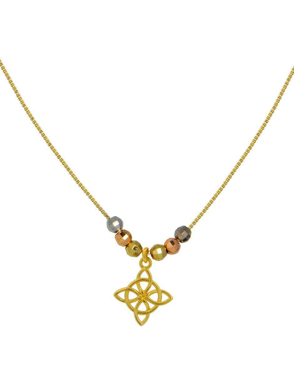 Gargantilla de nudo de bruja 18 K