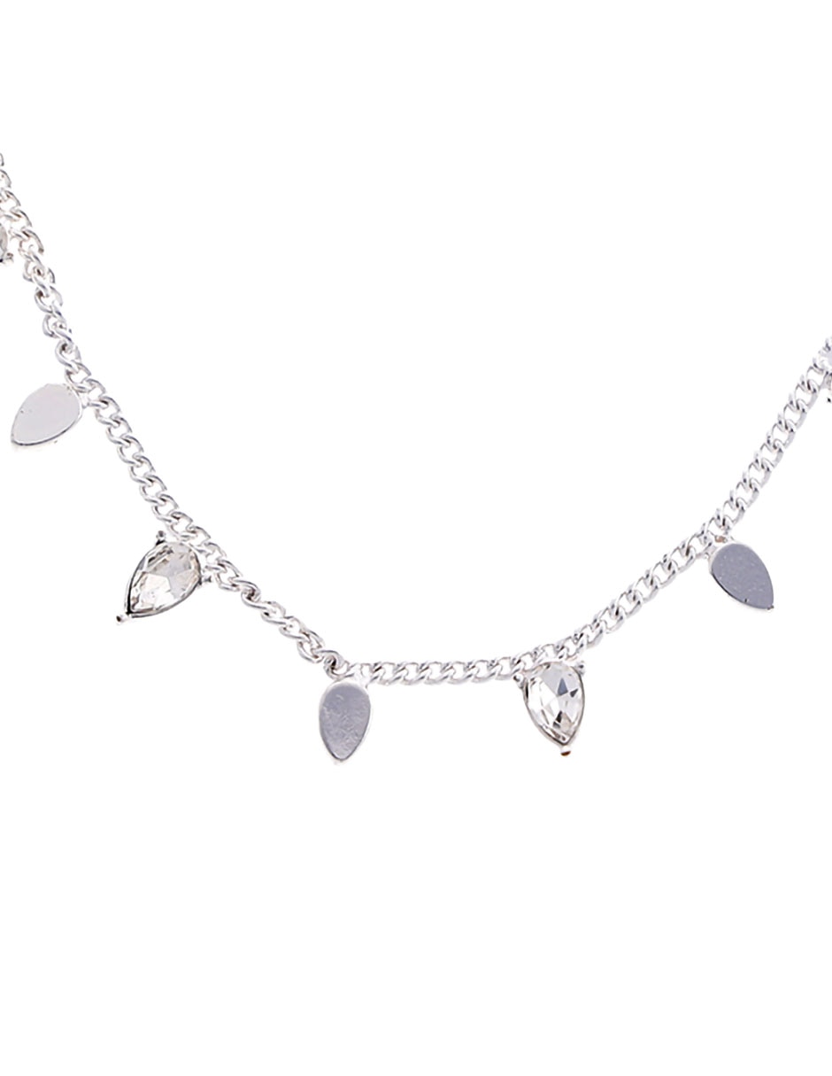 Aretes y collar de gota cristal 2