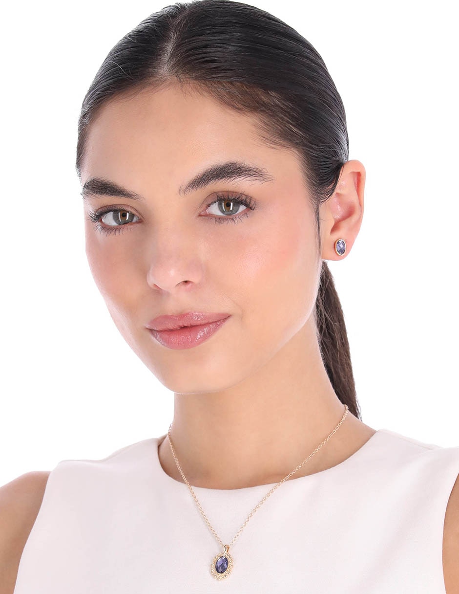 Aretes y collar circulares 2