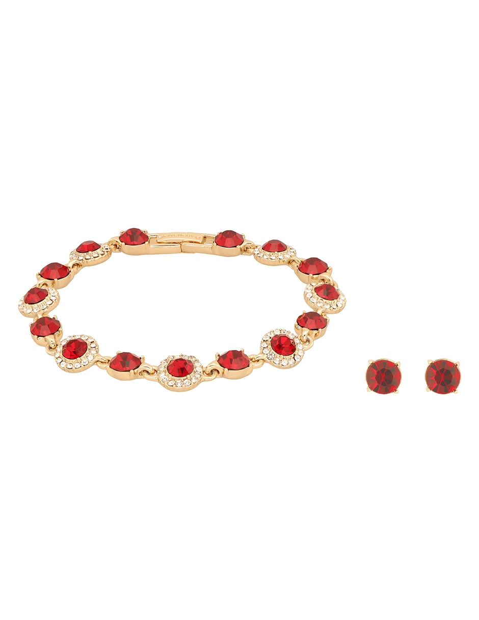 Aretes y pulsera circular