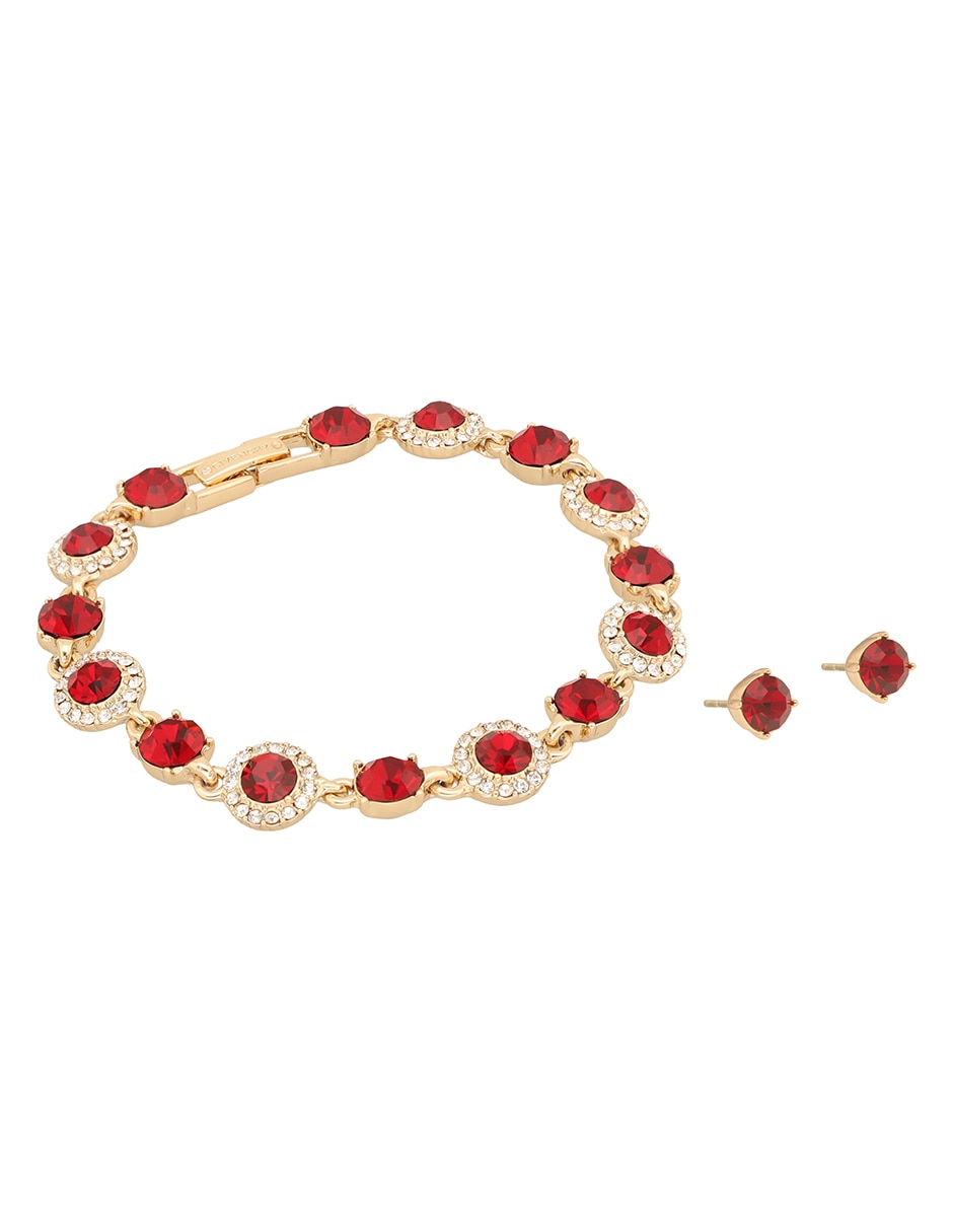 Aretes y pulsera circular 2