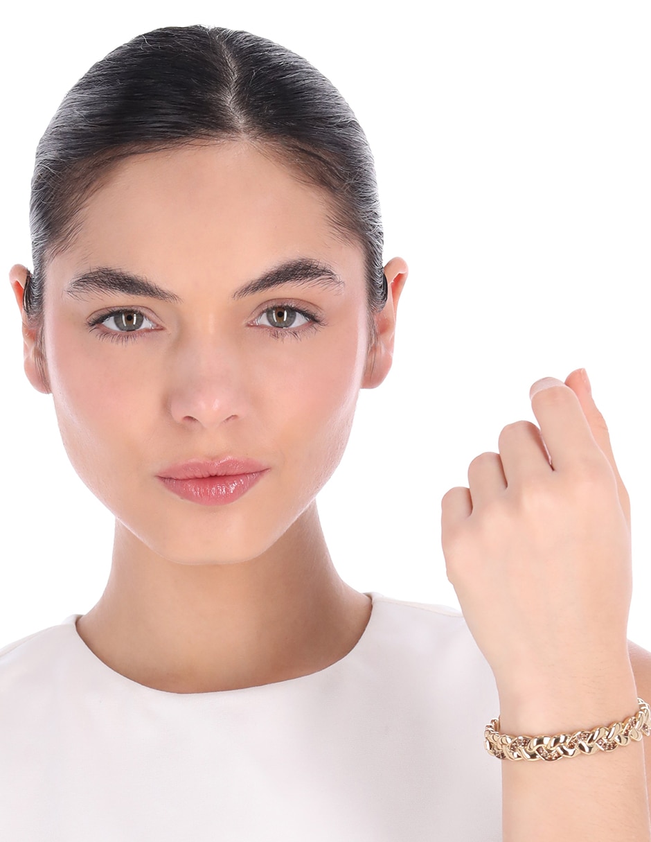 Pulsera 2.1 Braided Metal con acabado brillante 4