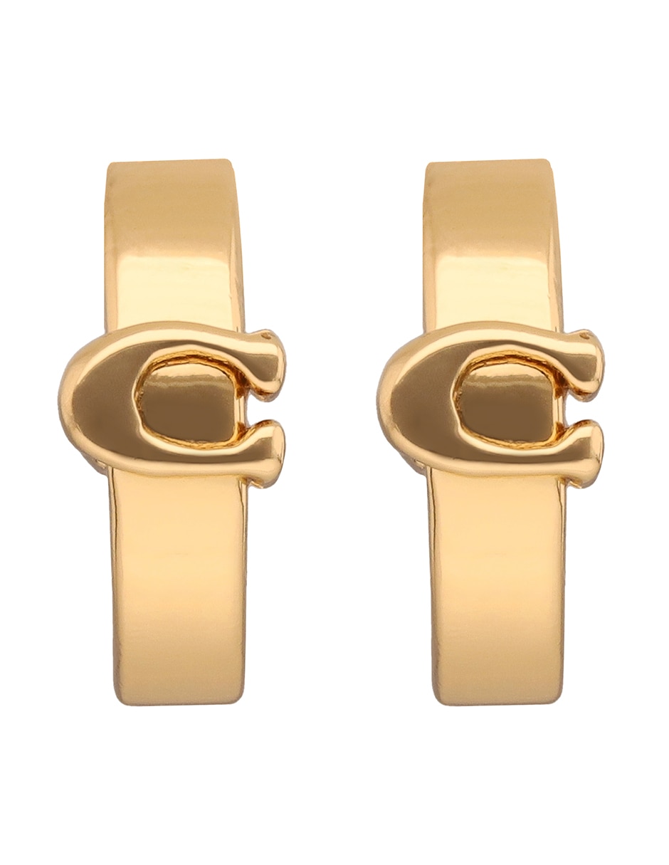 Aretes cortos Bangle Recolor con acabado brillante
