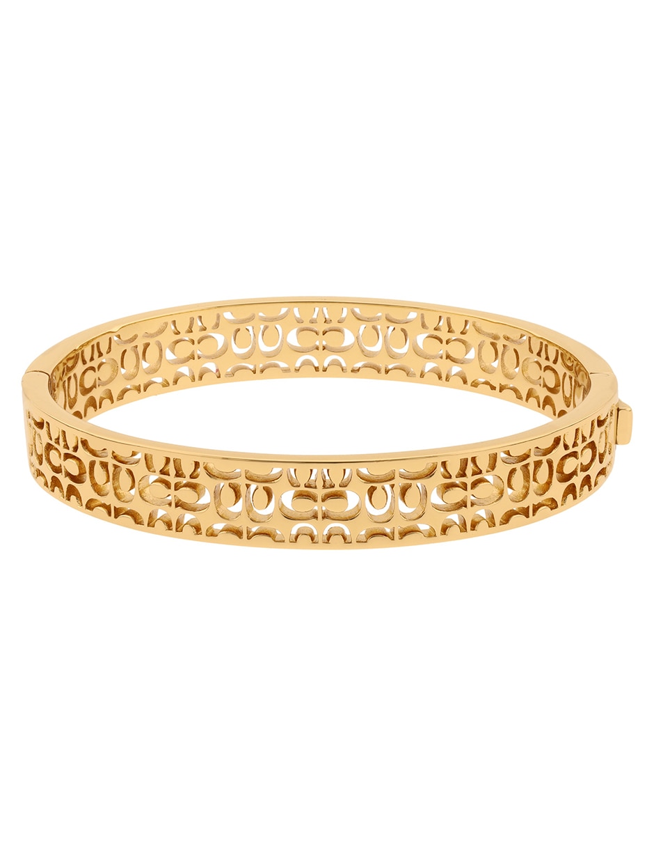 Pulsera 2.1 Quilted Cut Out Logo con acabado 
brillante 2
