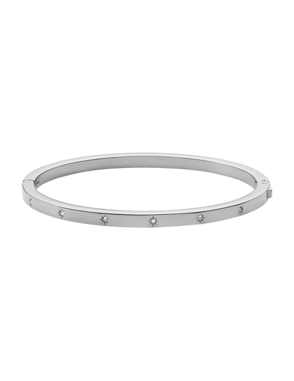 Brazalete fossil "de" acero inoxidable sin kilataje sadie "con acabado"