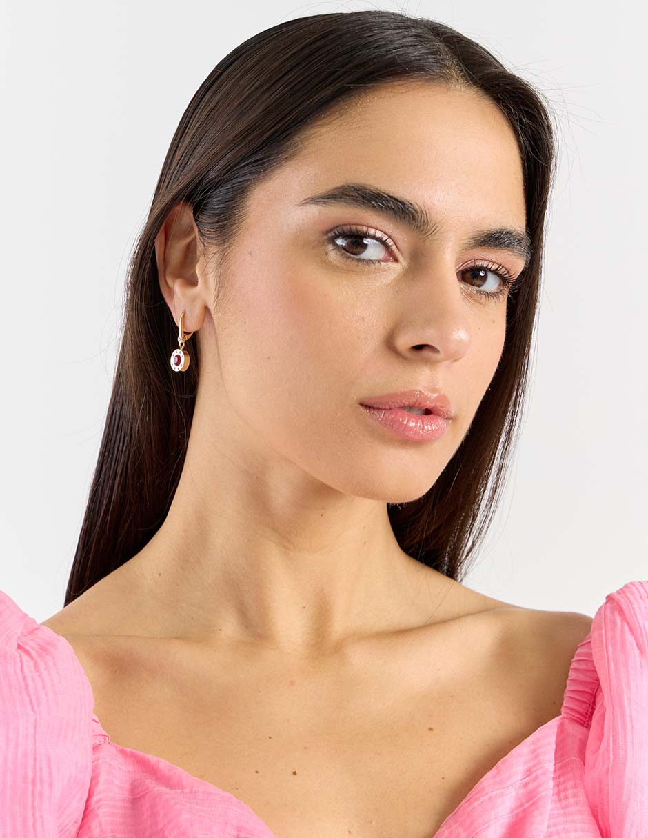 Aretes redondos con acabado brillante 4