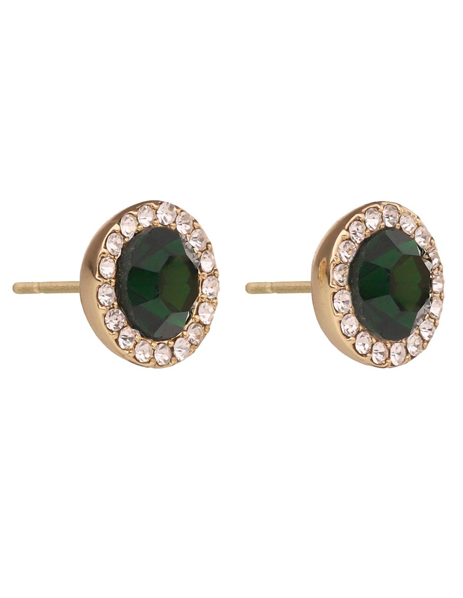 Aretes de círculo con acabado pavé 2