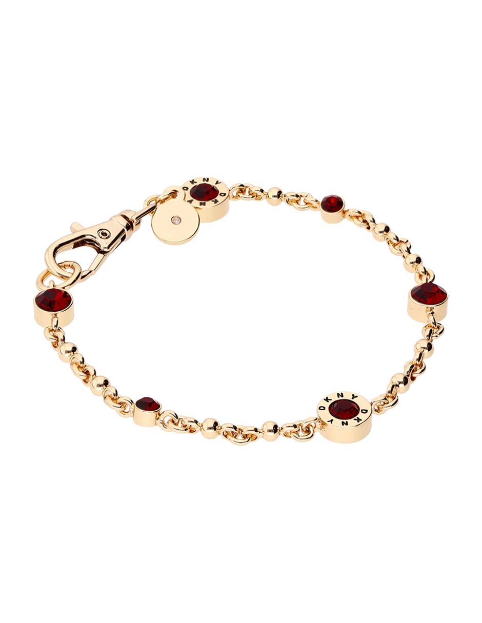 Pulsera Rivet Logo F25 con acabado pavé