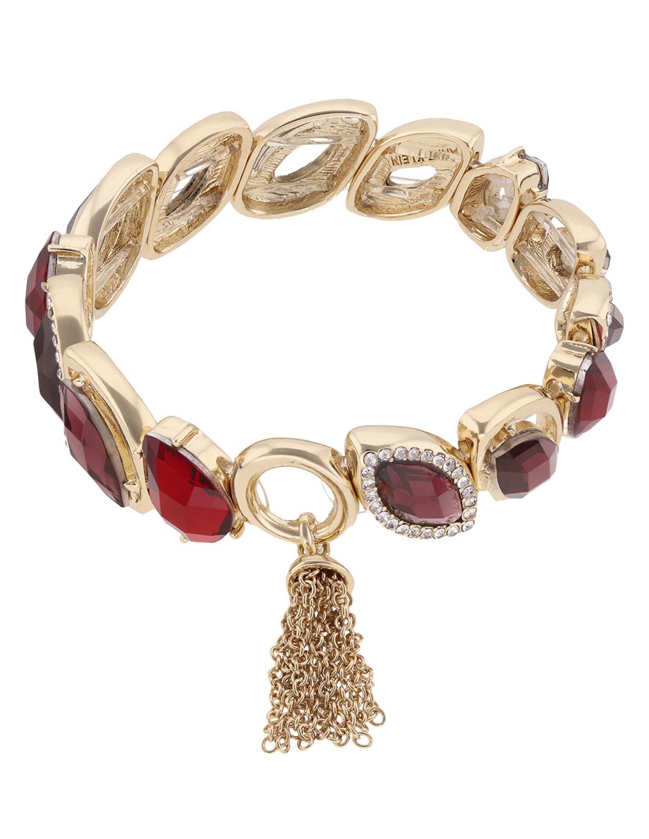 Pulsera Fashionably Festive con acabado pavé