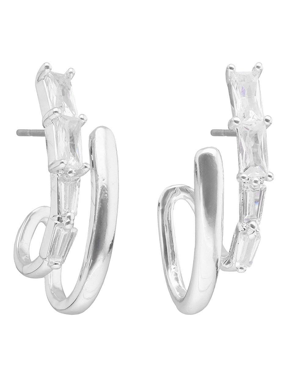 Aretes cortos Bells con acabado brillante 2