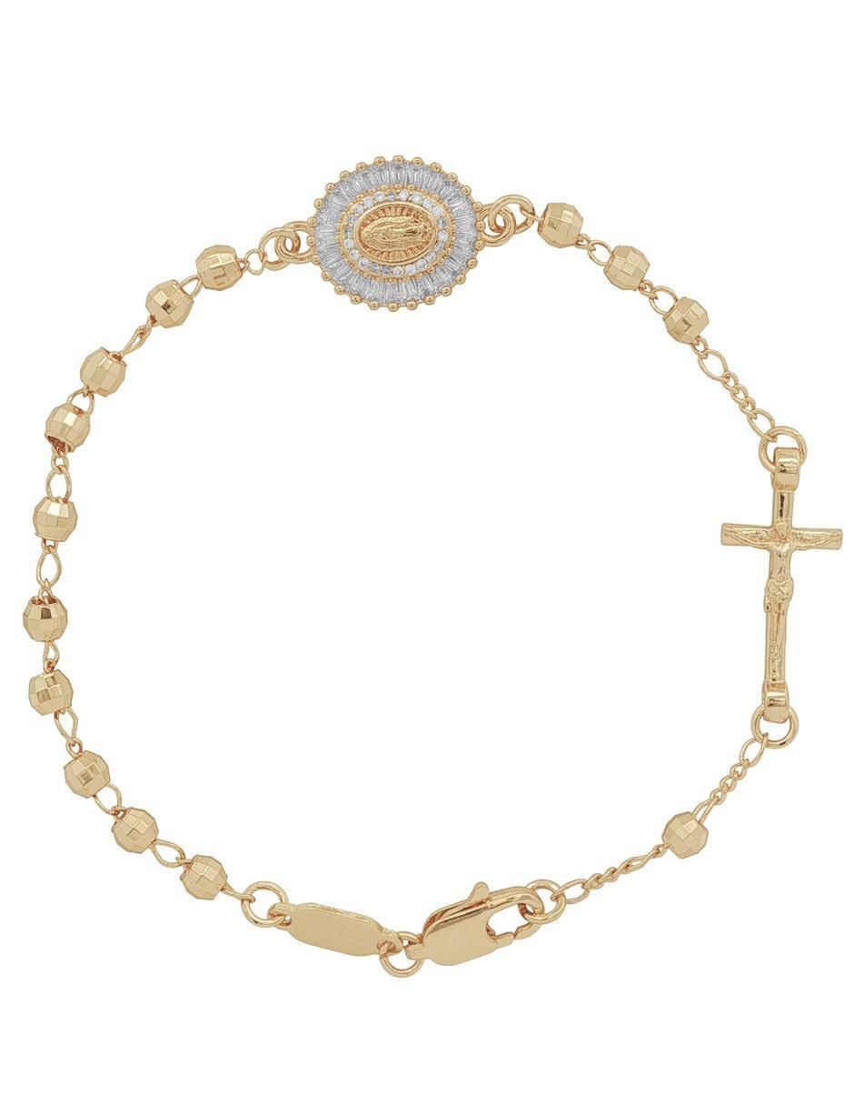 Pulsera con acabado chapa de oro de 18 K