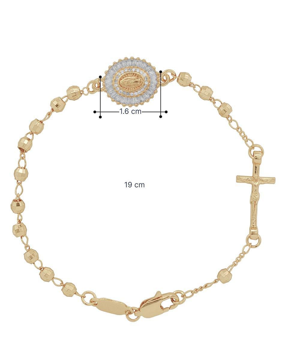 Pulsera con acabado chapa de oro de 18 K 5