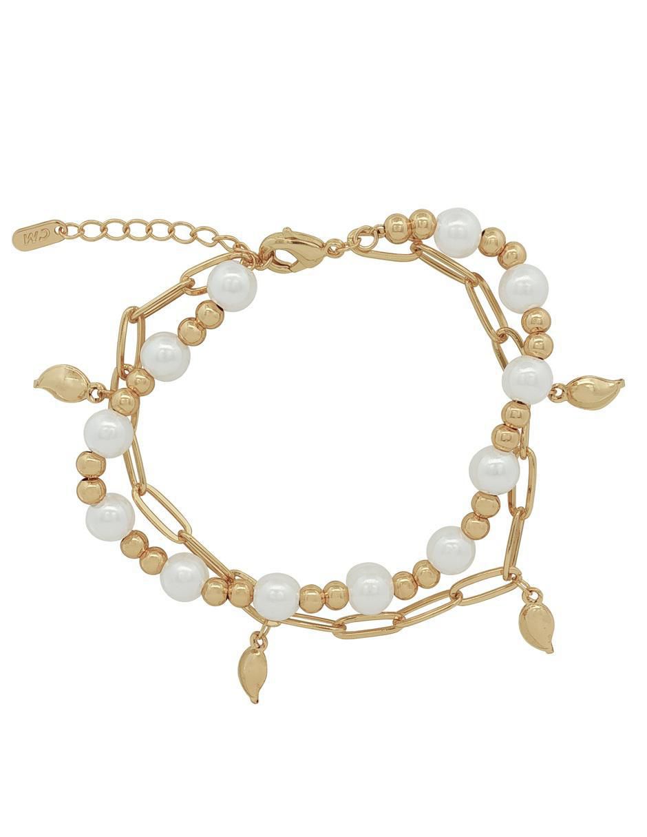 Pulsera 18 K con acabado chapa de oro