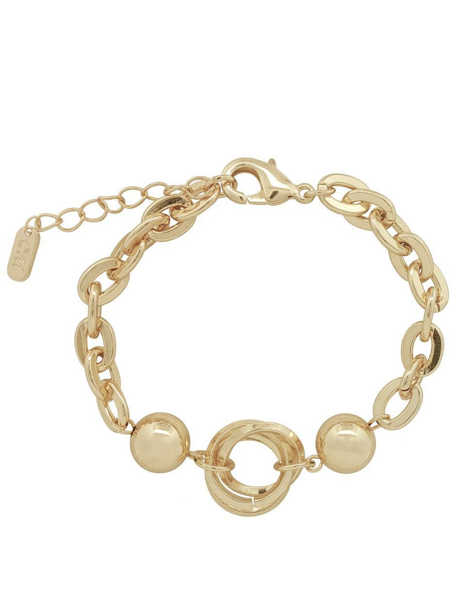 Pulsera 18 K con acabado chapa de oro