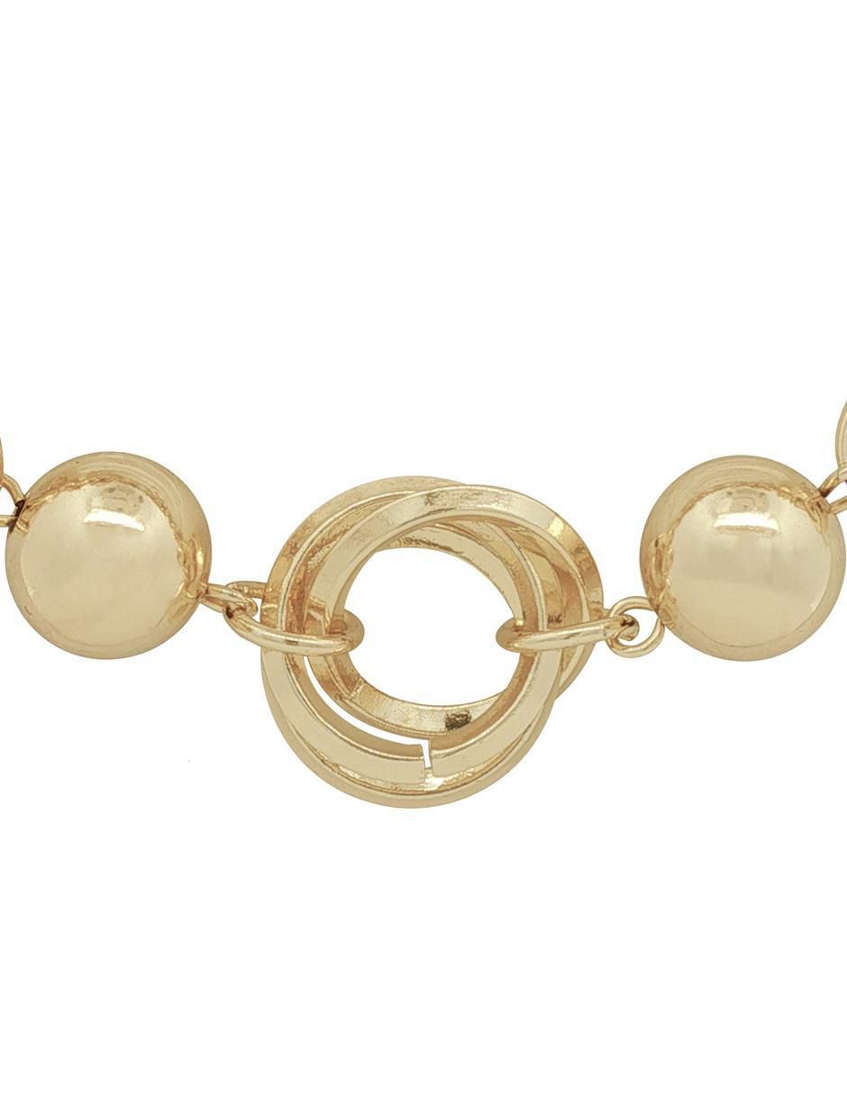 Pulsera 18 K con acabado chapa de oro 3