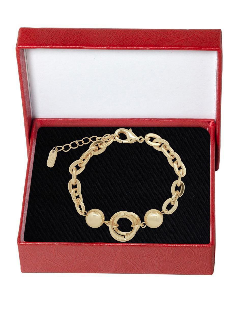 Pulsera 18 K con acabado chapa de oro 4