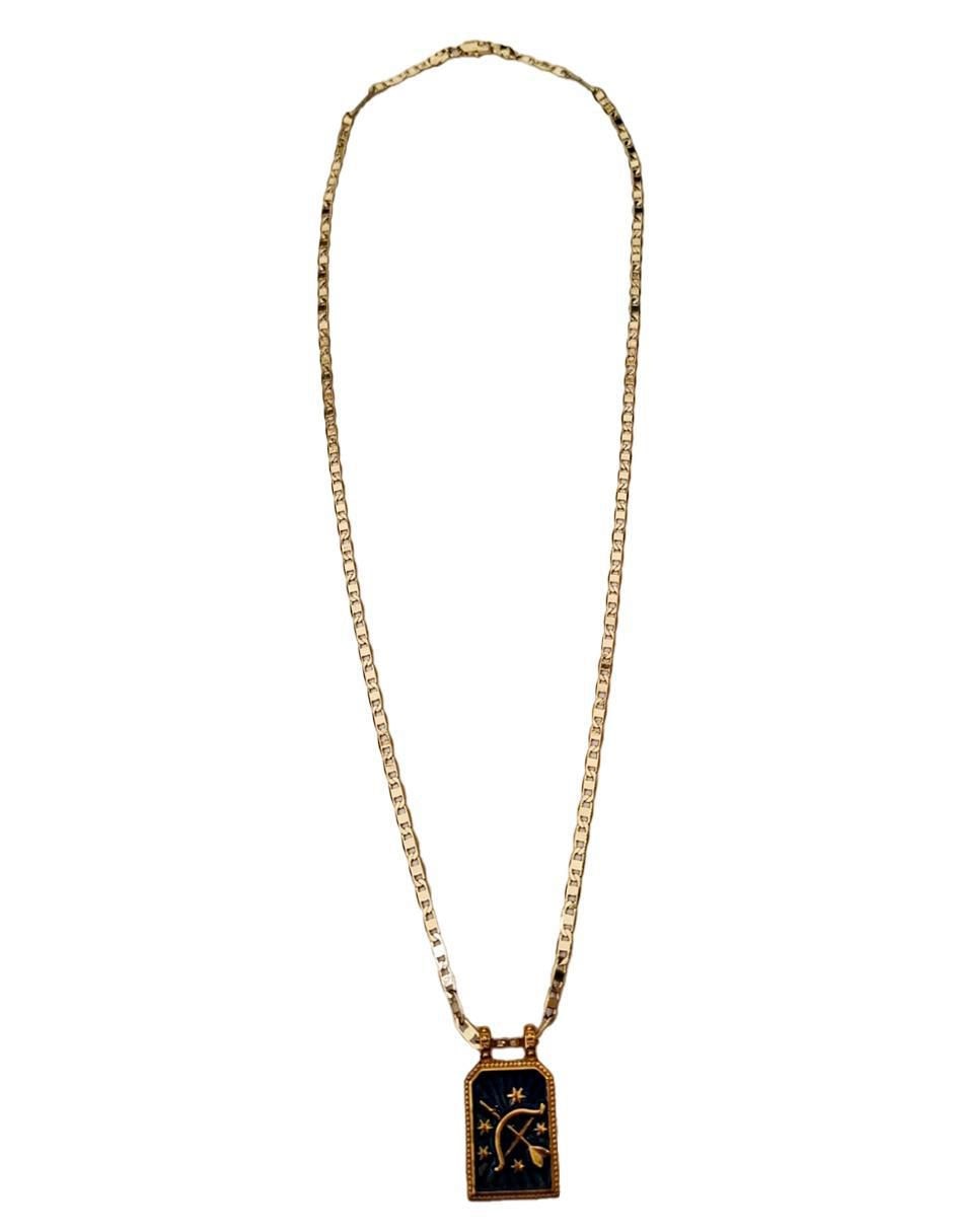 Collar con dije de signo zodiacal Constelaciones de oro laminado 10 K 2