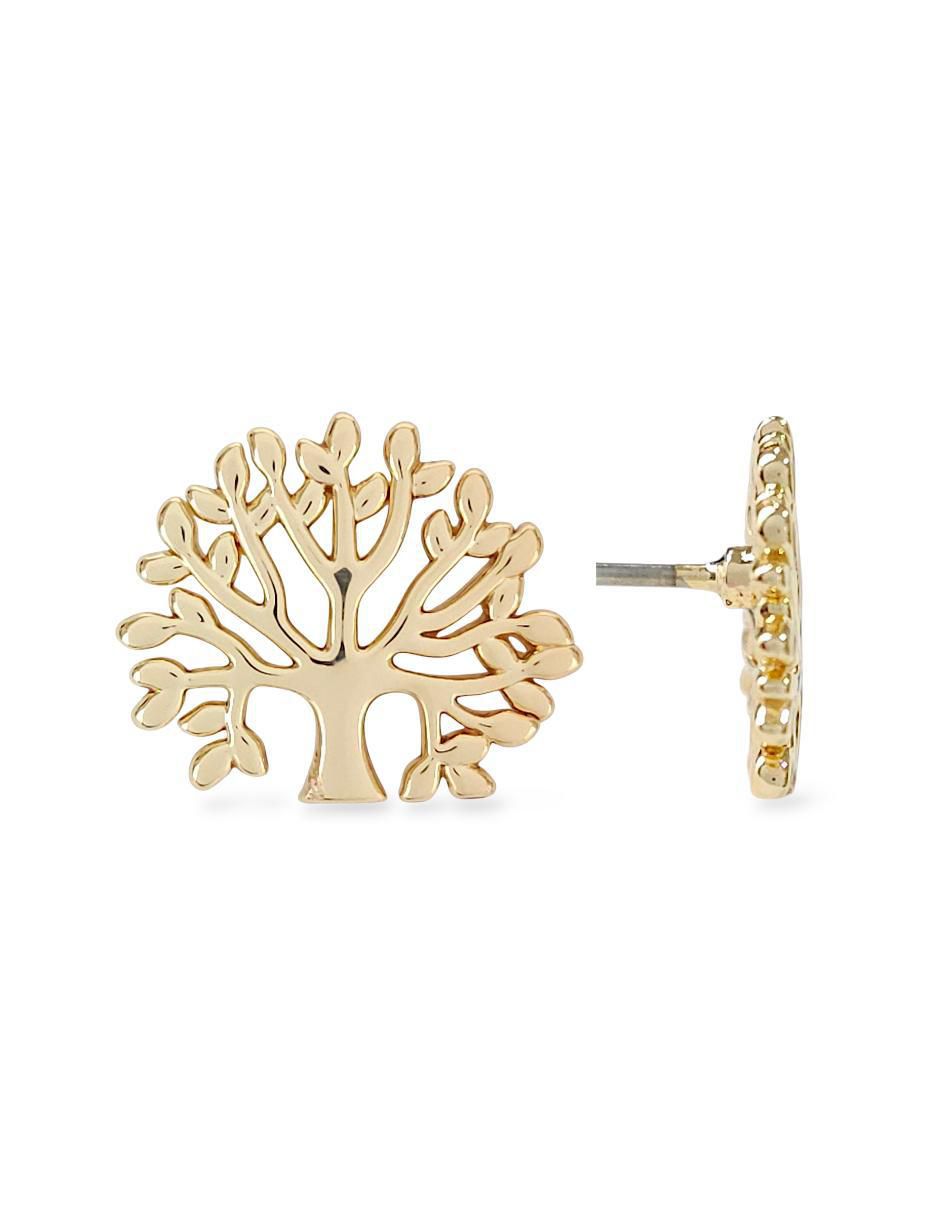 Aretes y collar de árbol 18 K zirconia 5