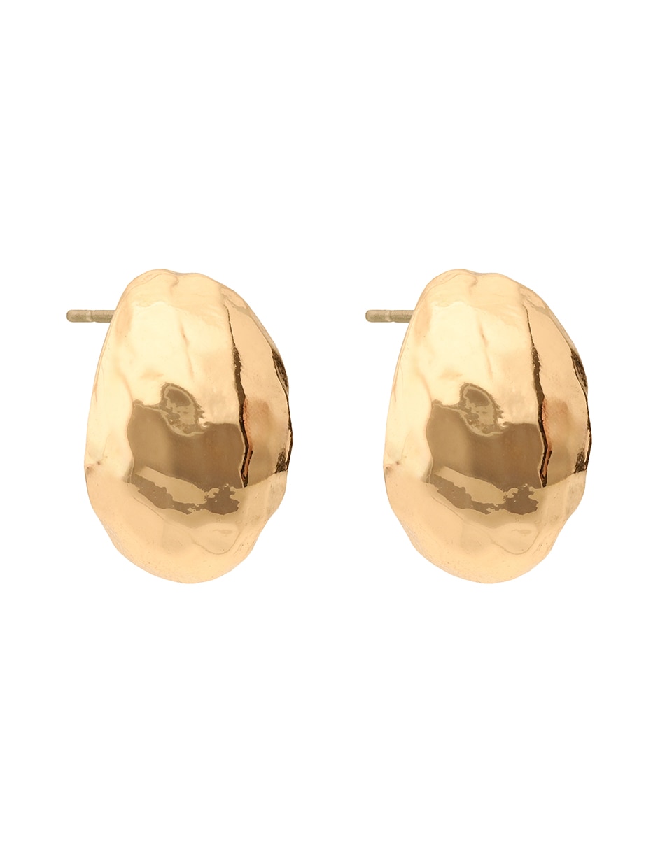 Aretes cortos con acabado brillante 3