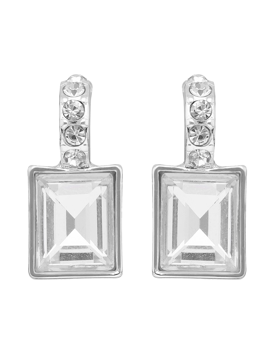 Aretes de rectángulo con acabado brillante