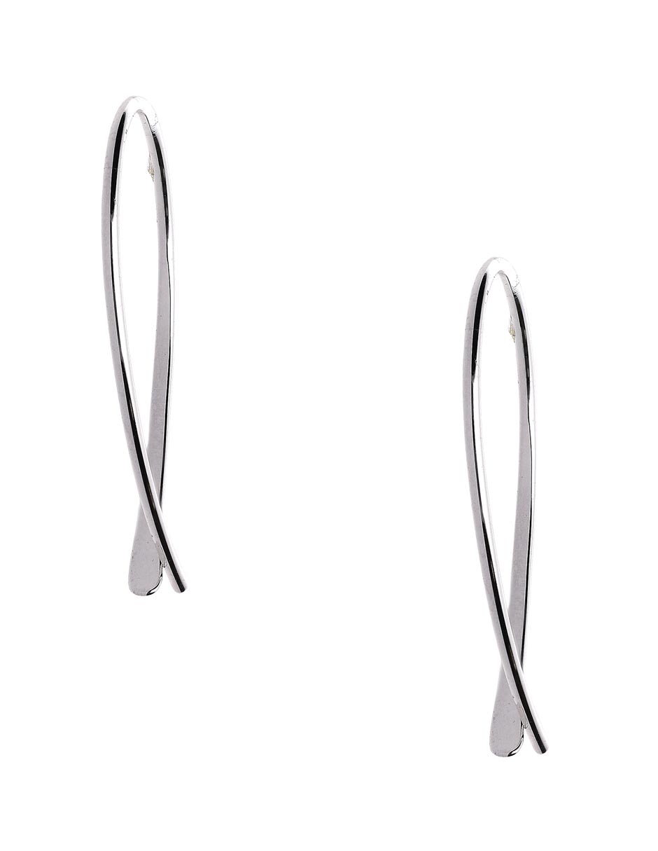 Aretes de óvalo con acabado pulido 3