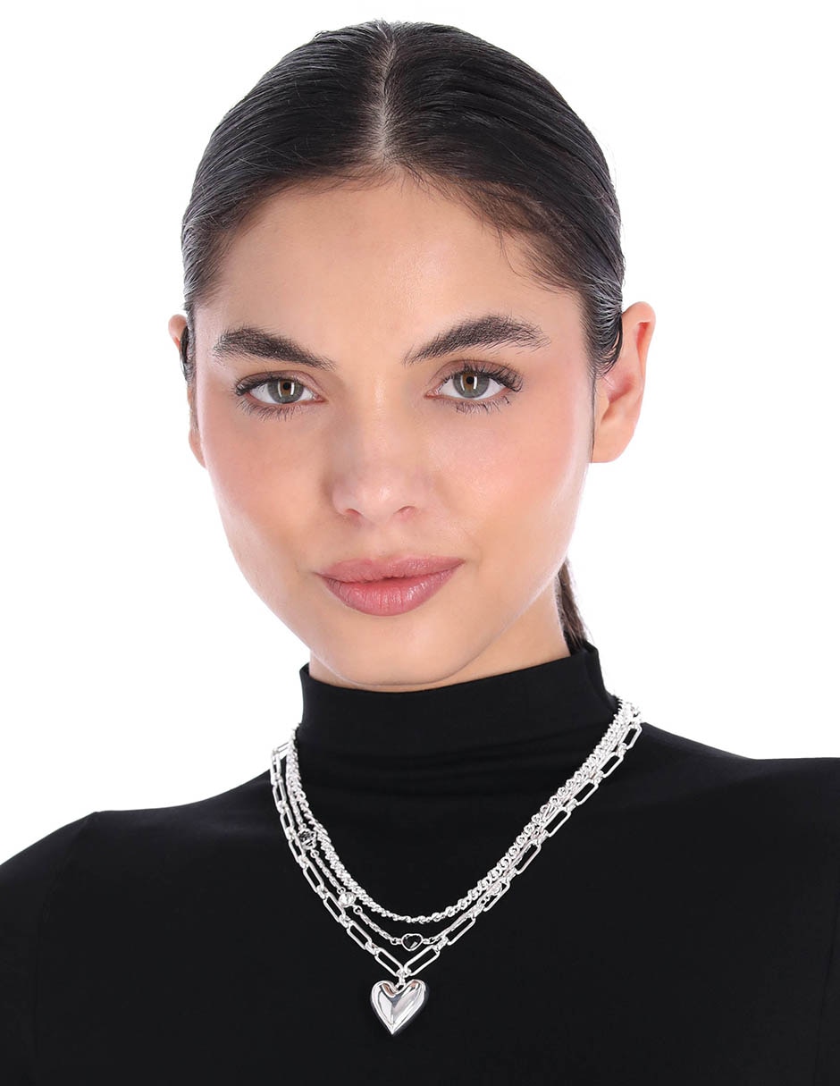 Collar con dije de corazón Heart Trend 3