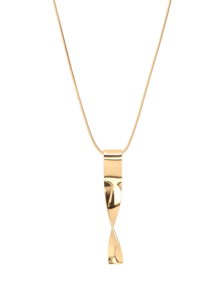 Collar con dije Golden Ribbon