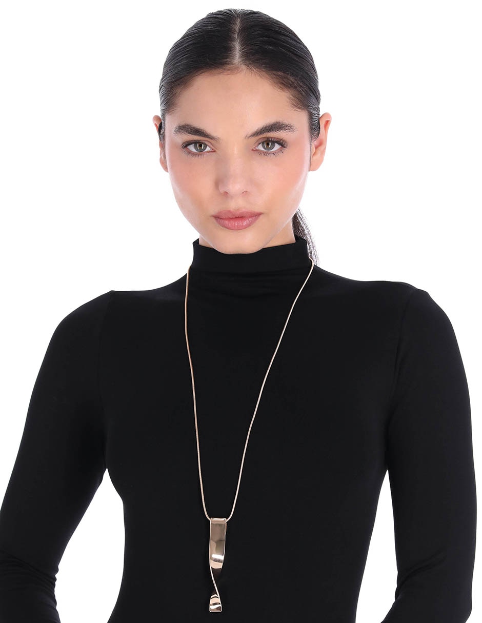 Collar con dije Golden Ribbon 3