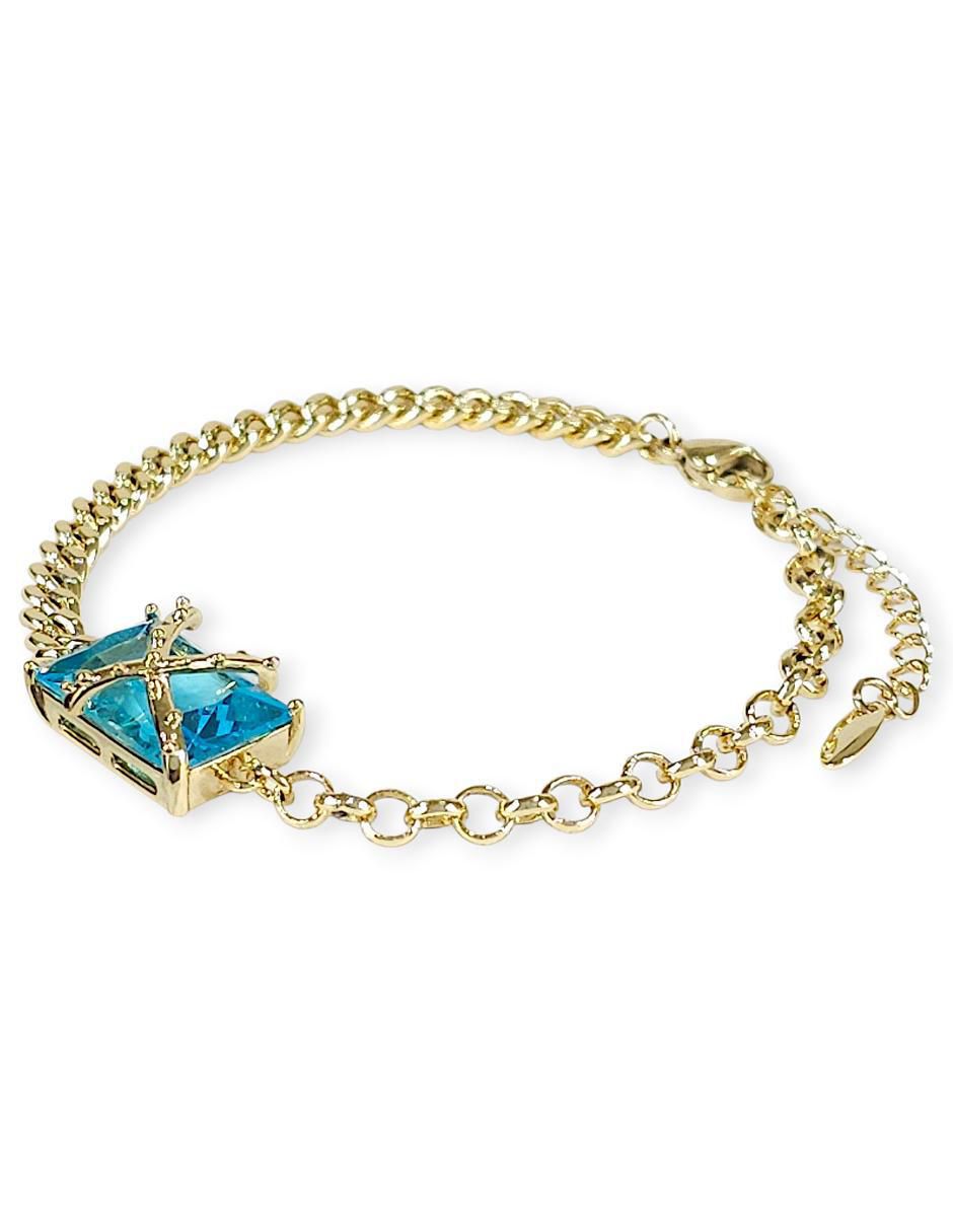 Pulsera con acabado baño de oro 18 k 4