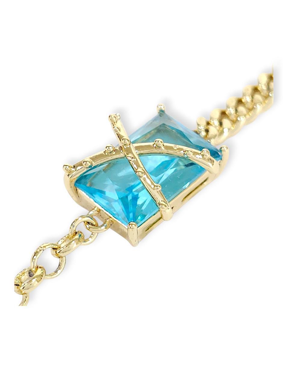 Pulsera con acabado baño de oro 18 k 6