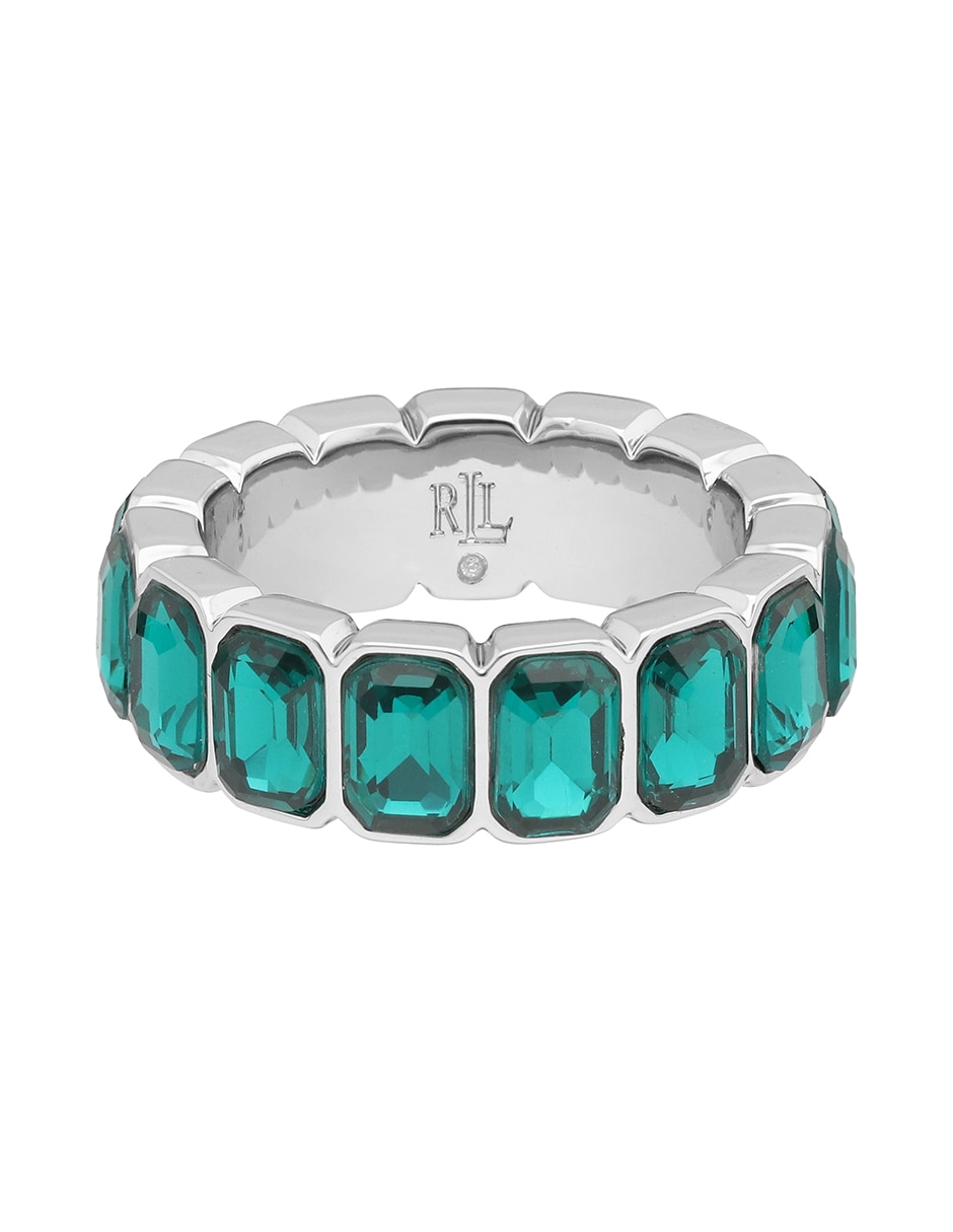 Anillo circular Noella zirconia cúbica brillante