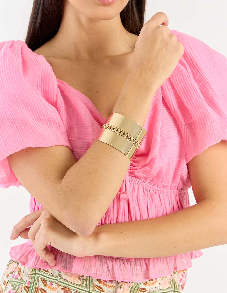 Brazalete Cassandra con acabado brillante 3