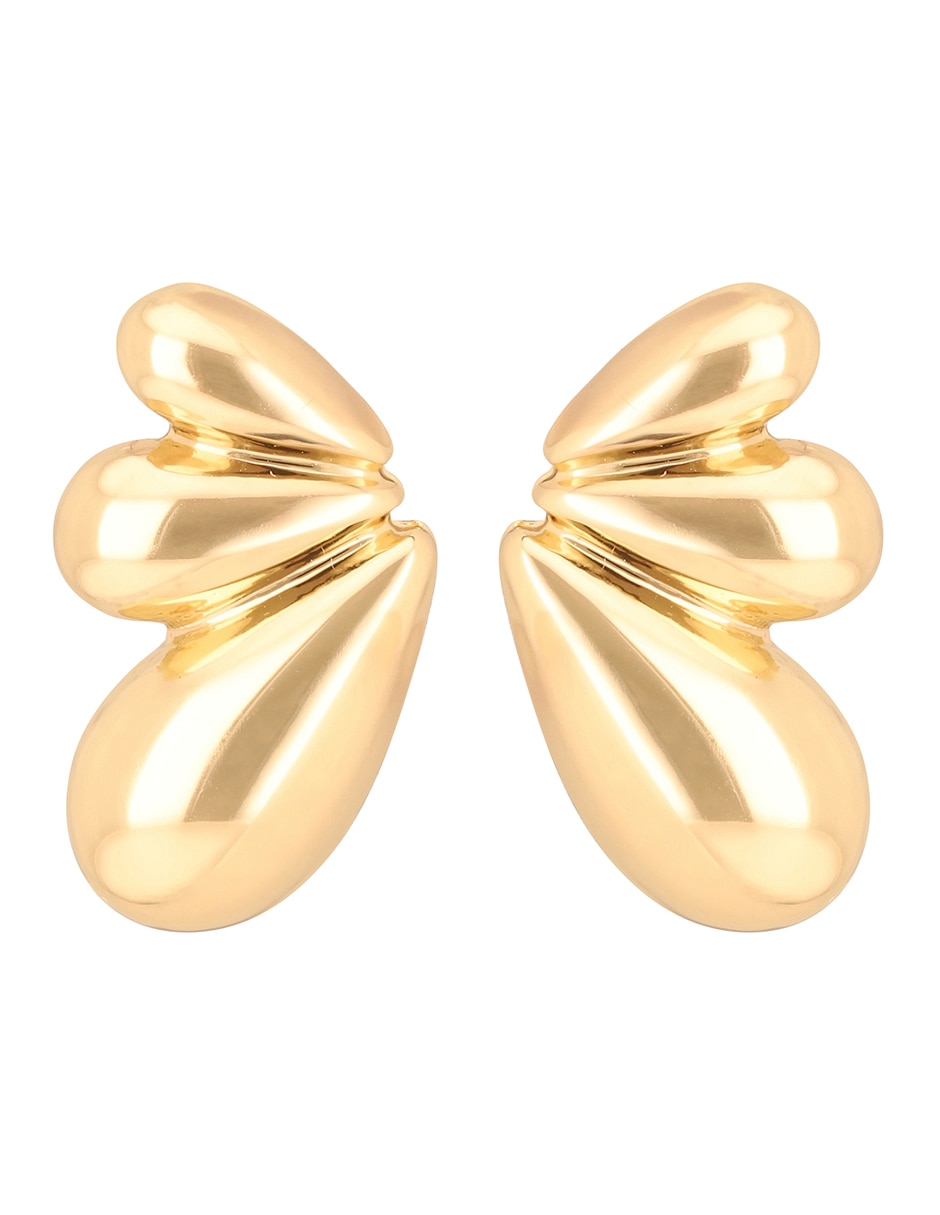 Aretes cortos Wish List con acabado pavé