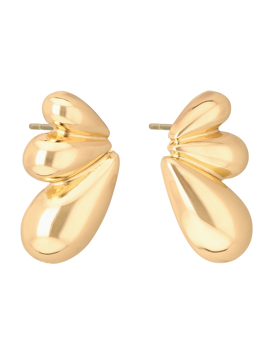 Aretes cortos Wish List con acabado pavé 2
