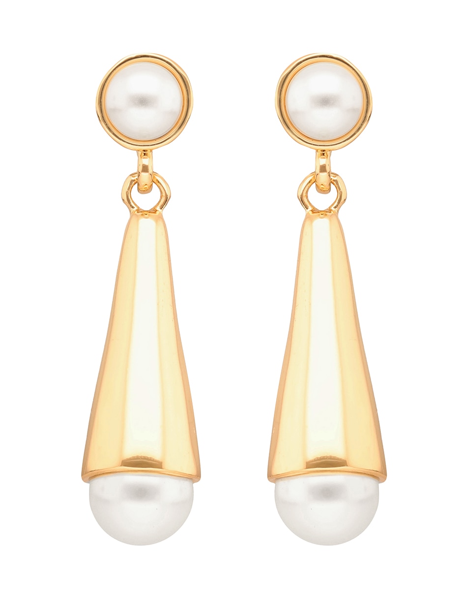Aretes largos Making Memories con acabado brillante