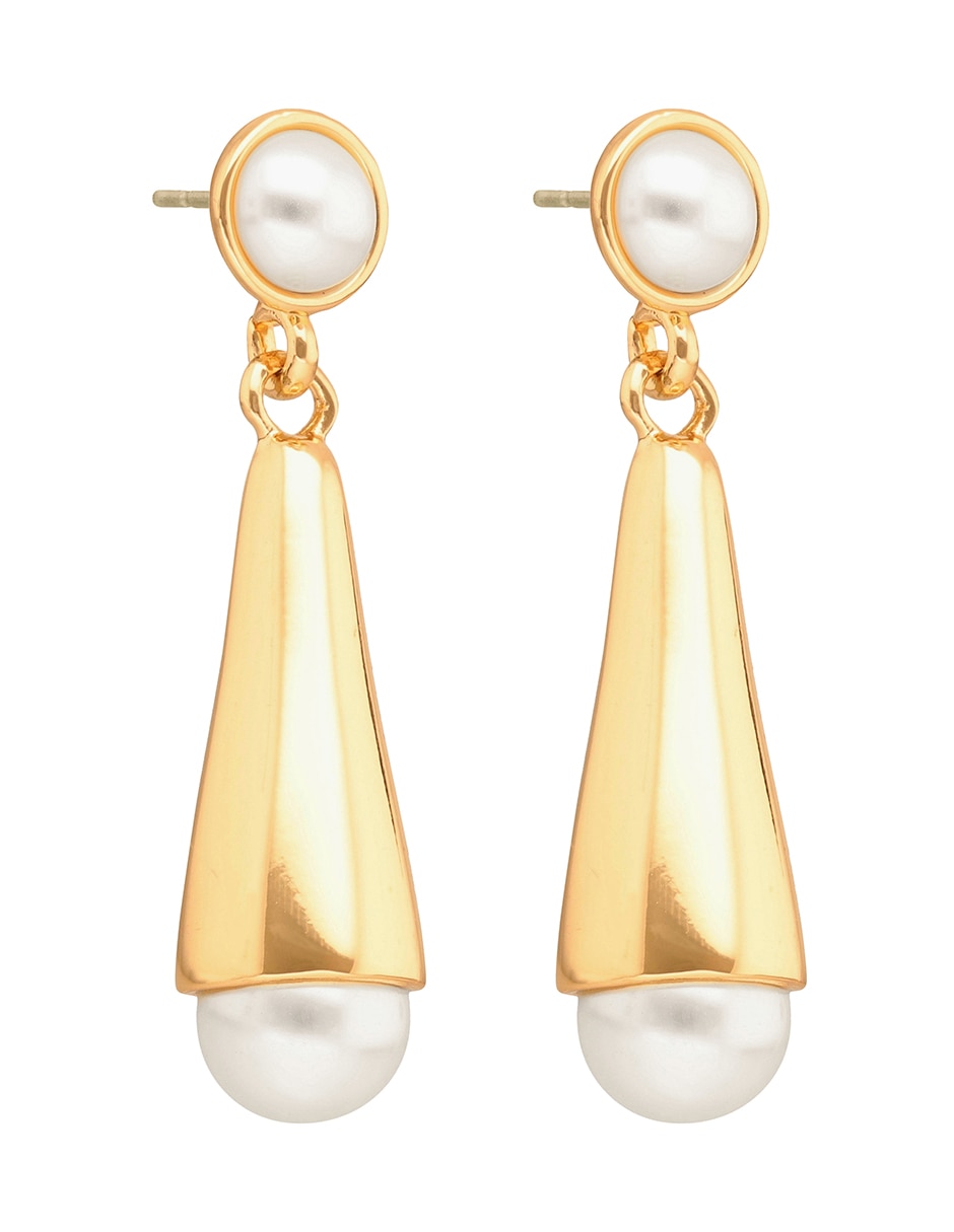 Aretes largos Making Memories con acabado brillante 2