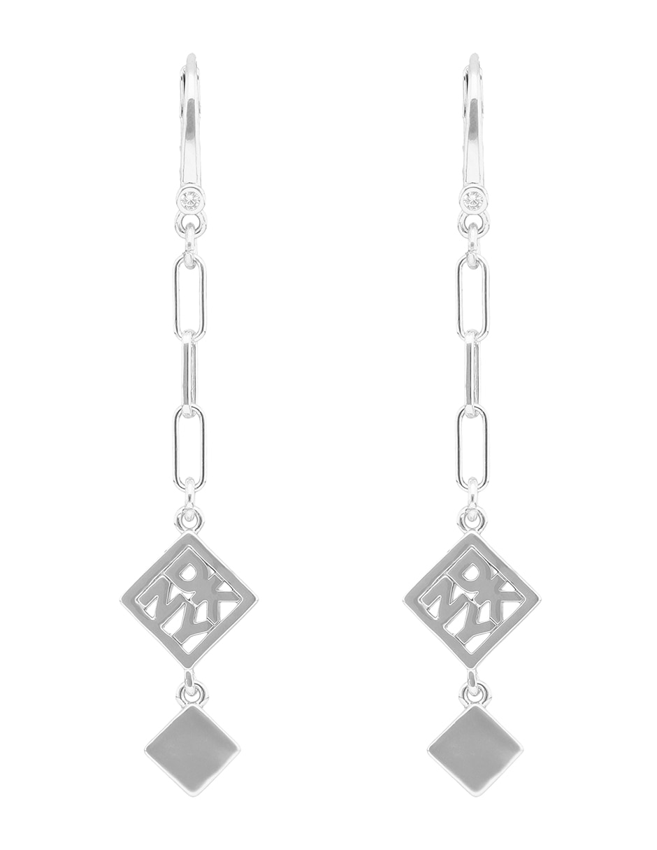 Aretes cortos de rombo Kalina con acabado pulido