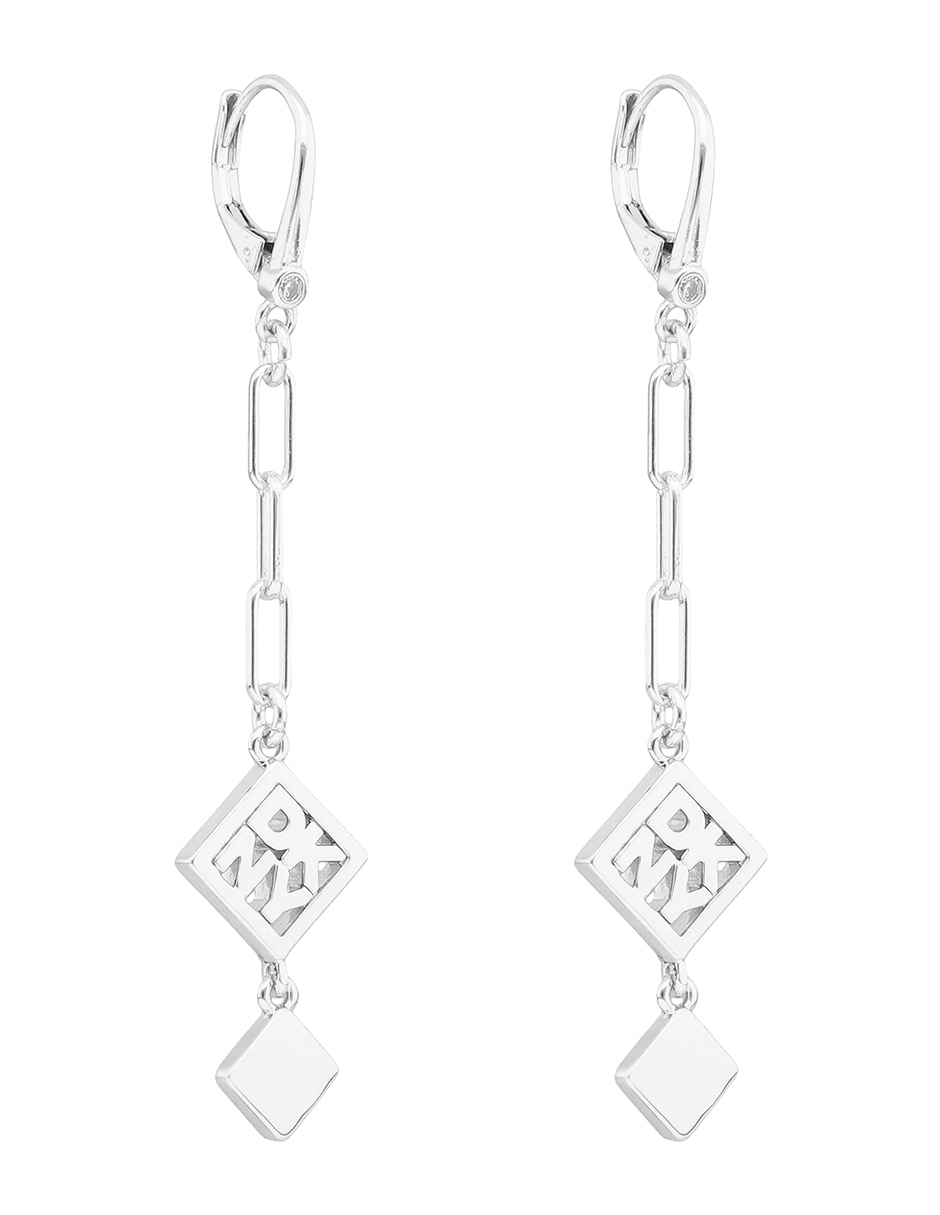Aretes cortos de rombo Kalina con acabado pulido 3