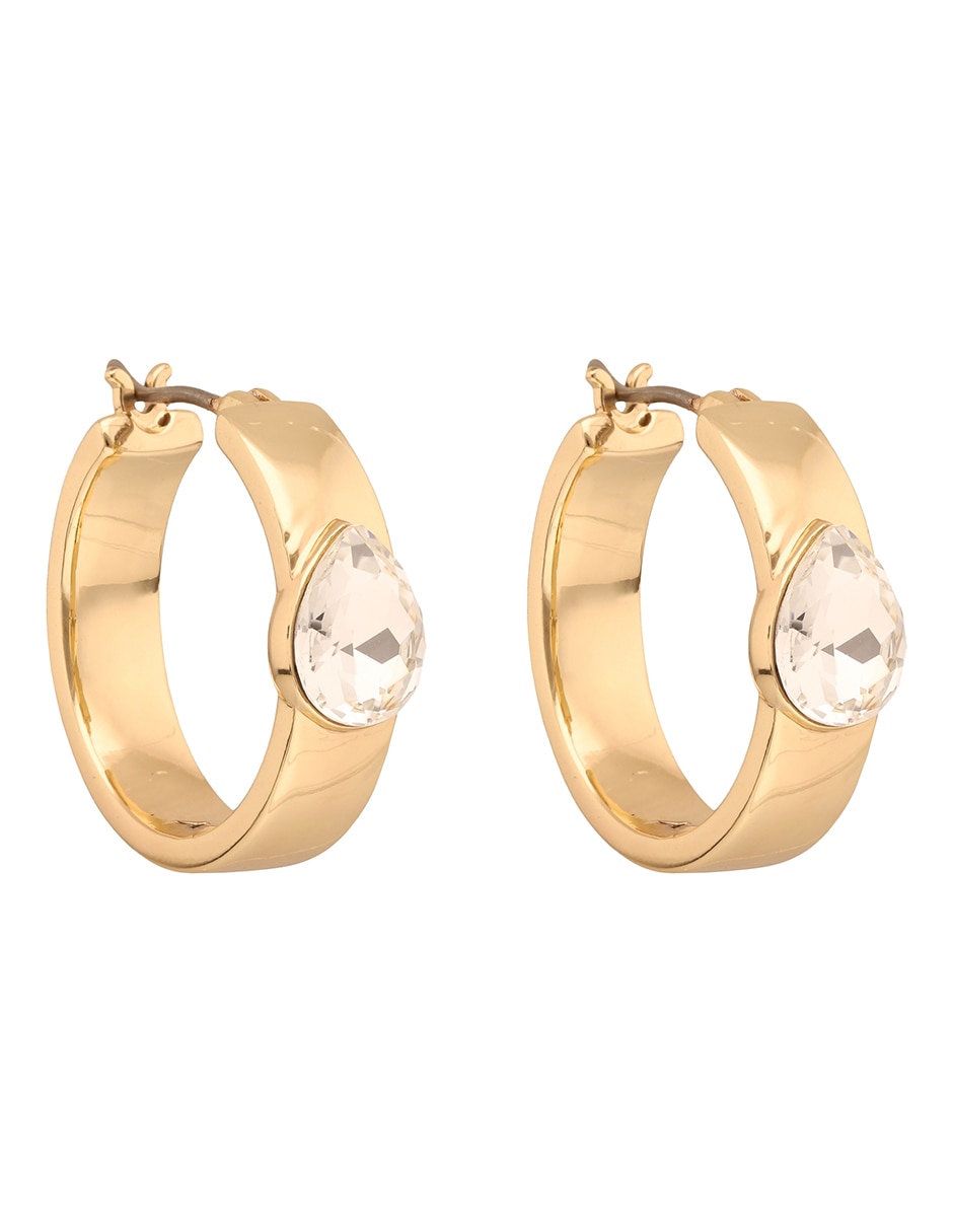 Aretes cortos Josie con acabado pavé 2