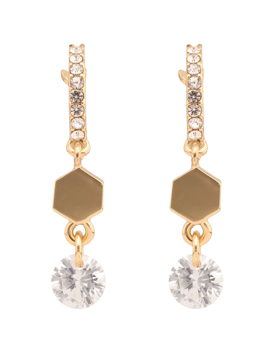 Aretes cortos Willa con acabado pavé zirconia cúbica