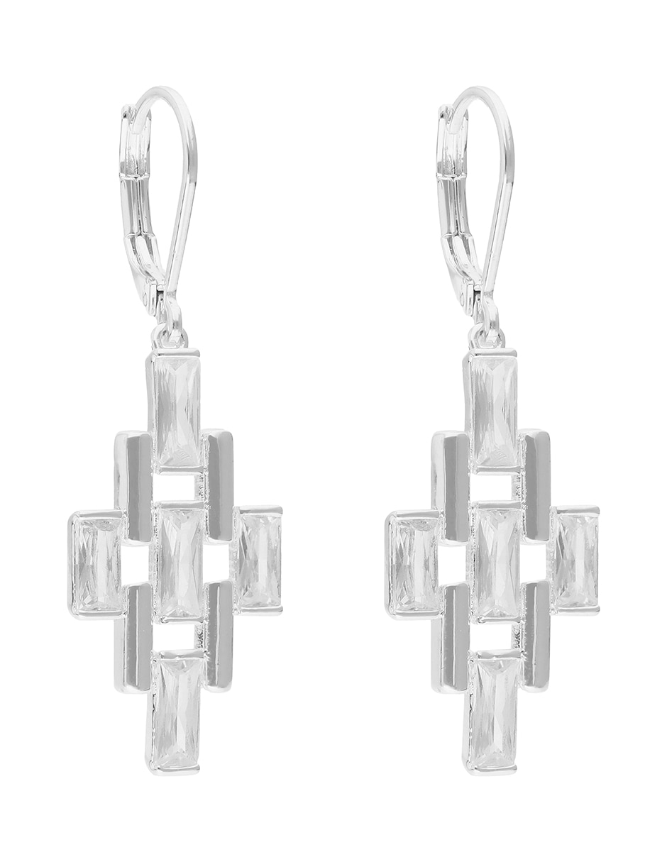 Aretes cirulares Celebrate In Elegance con acabado brillante 2