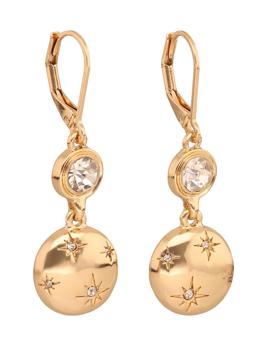 Aretes cortos Shimmer & Shine con acabado brillante zirconia cúbica 2