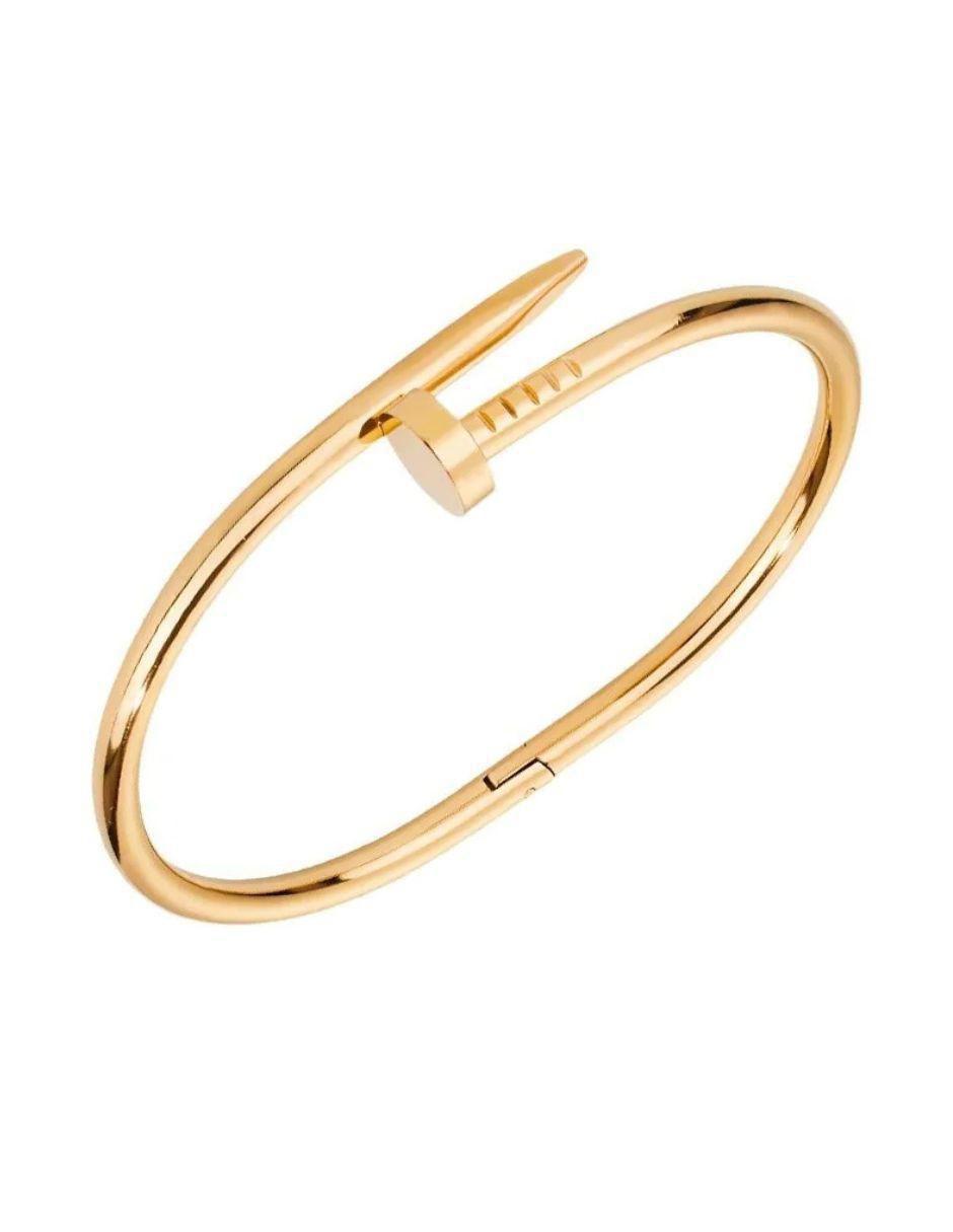 Brazalete de oro laminado 8 k con acabado pulido 1