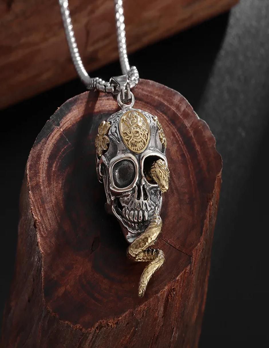 Collar con dije de calavera Calaveras 3