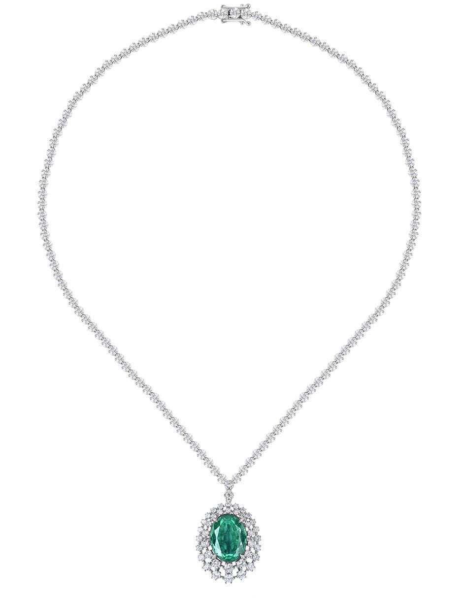 Collar ovalado de plata P 925 2
