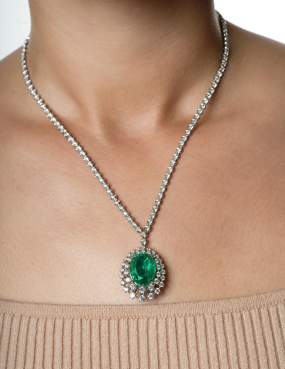 Collar ovalado de plata P 925 3